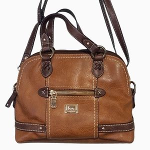 b.o.c. Saddle Brown Leather Satchel